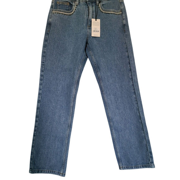 Seventy + Mochi Anthropologie Cara Straight Leg Jean in Rodeo Size 27 NWT - Picture 6 of 10